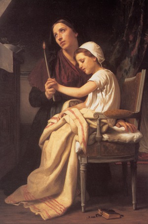 William-Adolphe Bouguereau, The Thank Offering, Painting on canvas