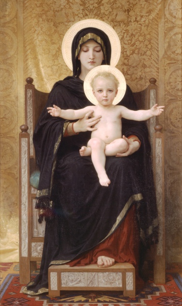 Virgin and Child. The painting by William-Adolphe Bouguereau