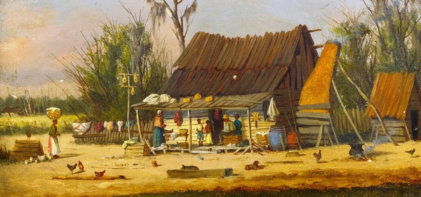 Daily Chores. The painting by William Aiken Walker