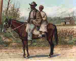 Reproduction oil paintings - William Aiken Walker - Two Figures on a Horse