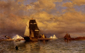 Reproduction oil paintings - William Bradford - Looking Out of Battle Harbor