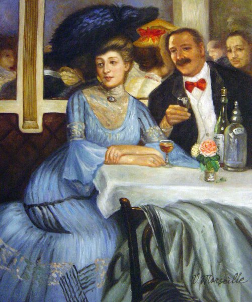 Chez Mouquin. The painting by William Glackens