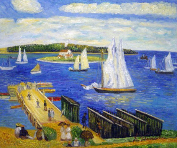 Mahone Bay. The painting by William Glackens