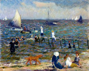 William Glackens, The Little Pier, Painting on canvas