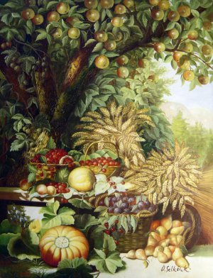 Reproduction oil paintings - William Hammer - Fruits Of The Garden And Field