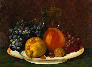 Reproduction oil paintings - William Mason Brown - Still Life with Fruit 