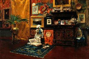 Famous paintings of House Scenes: A Studio Interior