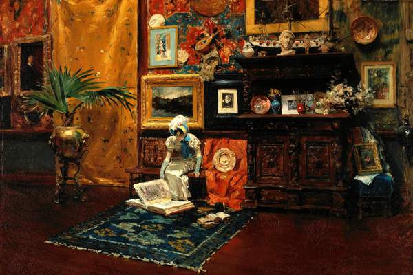 A Studio Interior. The painting by William Merritt Chase