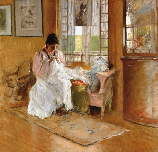 For the Little One. The painting by William Merritt Chase
