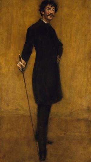 William Merritt Chase, James Abbott McNeill Whistler, Painting on canvas