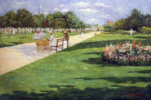 Prospect Park, Brooklyn. The painting by William Merritt Chase