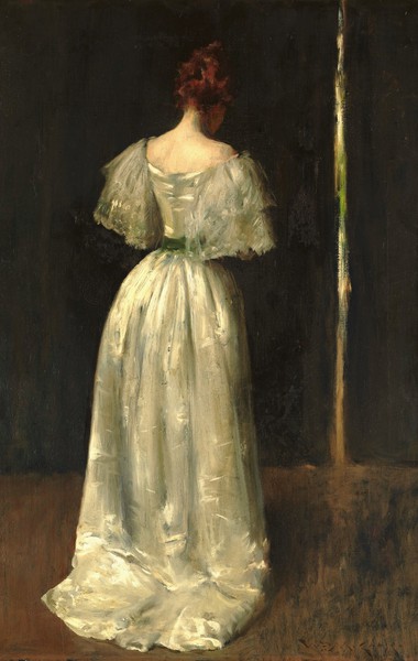 Seventeenth Century Lady. The painting by William Merritt Chase