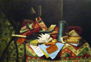 Reproduction oil paintings - William Michael Harnett - A Study Table