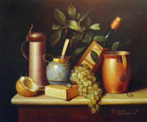 William Michael Harnett, Just Dessert, Painting on canvas
