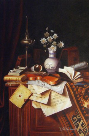William Michael Harnett, Music, Painting on canvas