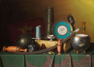 Reproduction oil paintings - William Michael Harnett - Still Life With Bric-A-Brac