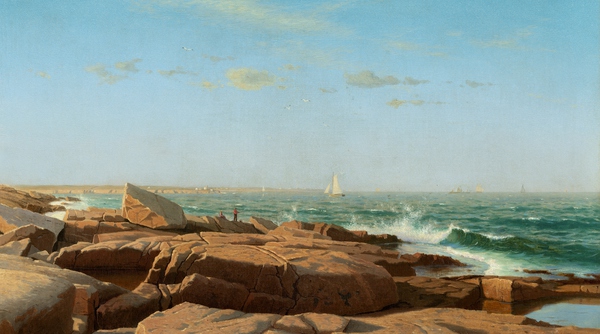 Narragansett Bay. The painting by William Stanley Haseltine
