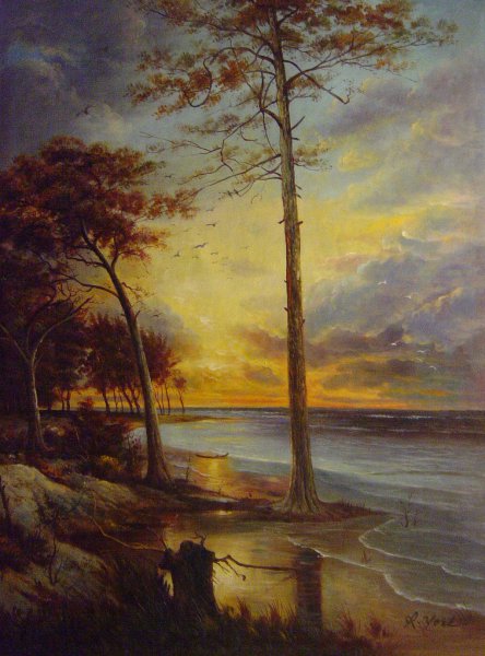 At Atlantic City. The painting by William Trost Richards