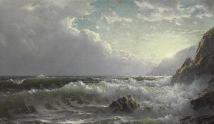 William Trost Richards, Off the Coast of Cornwall, Art Reproduction