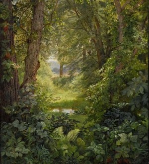 William Trost Richards, Woodland Landscape, Art Reproduction