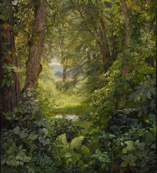 Woodland Landscape. The painting by William Trost Richards