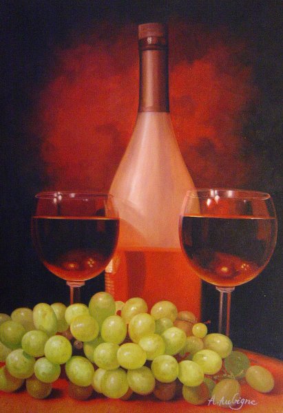 Wine Connoisseur. The painting by Our Originals