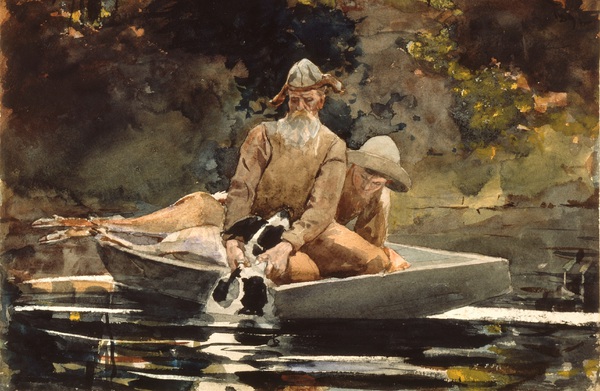 After the Hunt. The painting by Winslow Homer