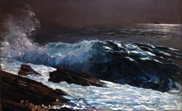 By the Sunlight on the Coast. The painting by Winslow Homer