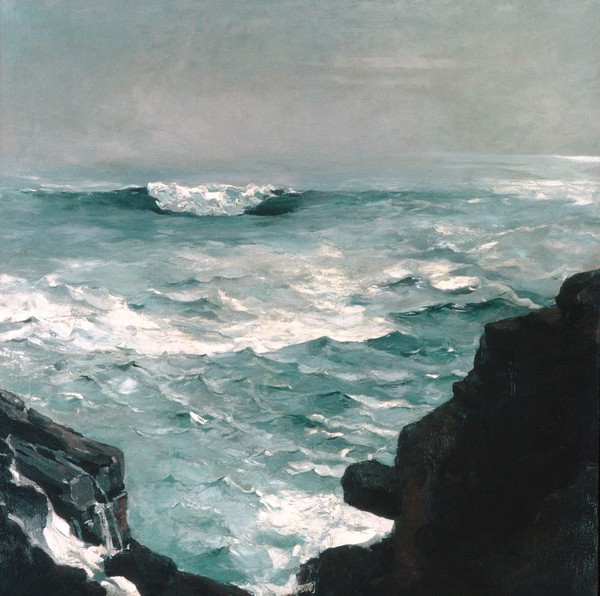 Cannon Rock. The painting by Winslow Homer