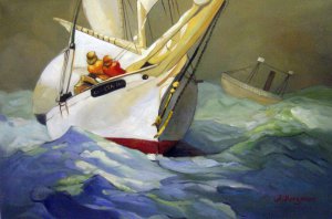 Diamond Shoal, Winslow Homer, Art Paintings