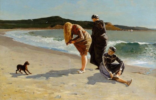 Eagle Head, Manchester, Massachusetts (High Tide). The painting by Winslow Homer