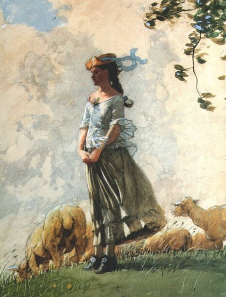 Fresh Air. The painting by Winslow Homer