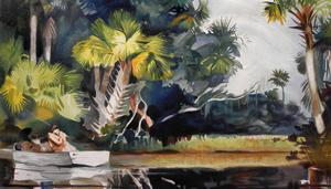 Winslow Homer, Homasassa Jungle, Painting on canvas