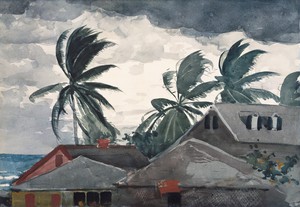Hurricane, Bahamas, Winslow Homer, Art Paintings
