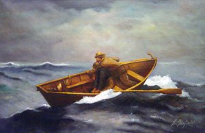 Lost On The Grand Banks, Winslow Homer, Art Paintings