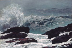 Winslow Homer, Maine Coast, Painting on canvas