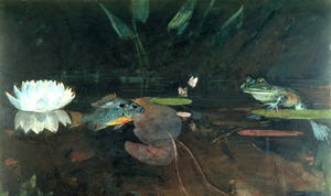 Winslow Homer, Mink Pond, Painting on canvas