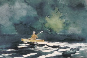 Reproduction oil paintings - Winslow Homer - Paddling at Dusk