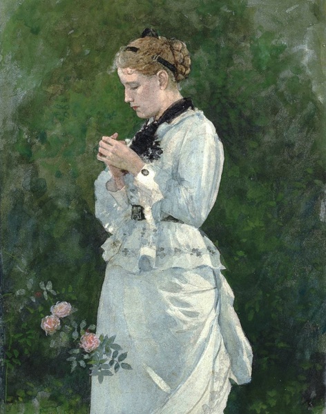 Portrait of a Lady. The painting by Winslow Homer