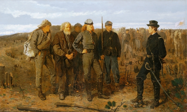 Prisoners from the Front. The painting by Winslow Homer