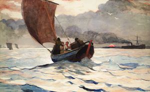 Reproduction oil paintings - Winslow Homer - Returning Fishing Boats