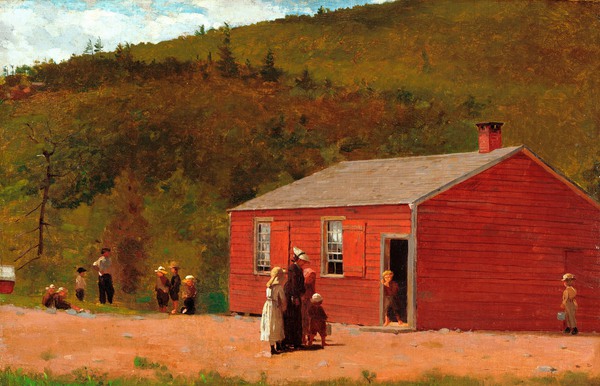 School Time. The painting by Winslow Homer