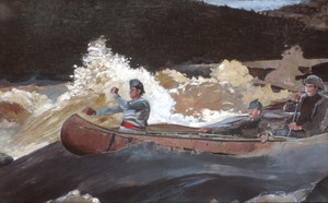 Reproduction oil paintings - Winslow Homer - Shooting the Rapids, Saguenay River