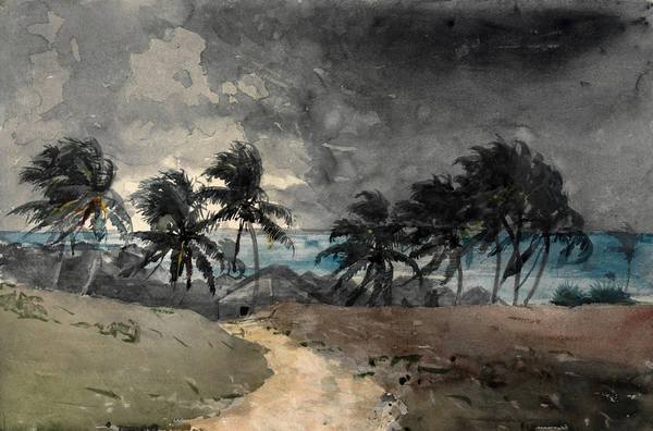 Storm, Bahamas. The painting by Winslow Homer
