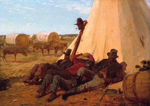 The Bright Side. The painting by Winslow Homer