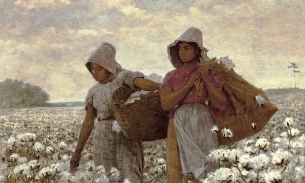 The Cotton Pickers. The painting by Winslow Homer