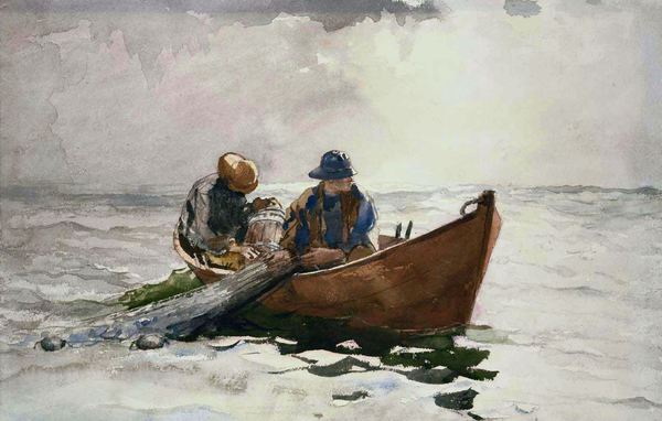 The Dory. The painting by Winslow Homer