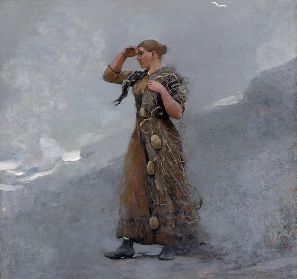 The Fisher Girl. The painting by Winslow Homer