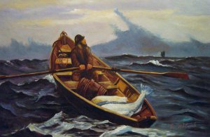 The Fog Warning, Winslow Homer, Art Paintings