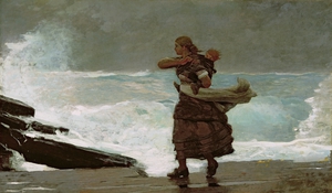 Winslow Homer, The Gale, Painting on canvas
